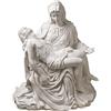 Design Toscano PD1903 Statua in Marmo Sintetico la Pietà, Grande, Bianco