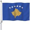Aoihrraan Kosovo Bandiera 30x45cm Bandiere A Doppia Faccia Per Le Celebrazioni All'Aperto Home Garden Porch Party Decorazione Bandiere Con 2 Robusti Grommets