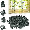 HANGGON Clip di Supporto per Orchidee 100 Pezzi, Clip di Supporto per Piante, Mollette per Orchidee, Plastica Garden Plant Flower Clip, Mini Mollette per Orchidee Sostenere e Mantenere Piante da Giardino