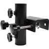 QUSLLIS Supporto per Parasol da Balcone per Asta Ø25～38mm - Supporto per Parasol Regolabile per Ringhiera da Balcone, Salvaspazio, Supporto per Parasol da Esterno, per Giardino, Terrazza, Patio e Balcone