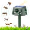 outsweat Repelente Gatos Solar, Ahuyentador Gatos para Jardín Impermeable, Ahuyentador de Pajaros con 5 Modos, Carga Solar Repelente para Gatos, 360° Efectivo para Gatos, Perros, Pájaros, Ratones