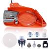 Hyceker Coperchio del Freno Catena per Motoseghe Echo CS370, CS400, CS-420ES, CS 370, 400 e 402s, con Coperchio Pignone C032000281 e Set Viti Tendicatena P021046210, P021017220
