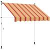 vidaXL Tenda retrattile manuale multicolore 300 x 115 x 300 cm, giardino e terrazzo, ombra regolabile, tenda moderna, protezione esterna, riparo flessibile contro il sole