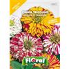 Fioral Sementi da fiore di qualità in bustina per uso amatoriale (ZINNIA TRICOLORE DOPPIA IN MISCUGLIO)