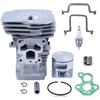 Gubeter Kit pistone cilindro per Husqvarna 435 440E 135 140 Jonsered CS2240 motosega 504735101 Guarnizione Cilindro Guarnizione Carburatore Candele
