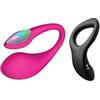 LOVENSE Lush 4 Vibrazione del punto G+LOVENSE Diamo Anello Vibrante Bluetooth App Control per Uomo,Sex Toys per Coppia