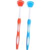 Veemoon 2pezzi Raschietto per Lingua per Adulti Strumenti Dentali Raschietto per Lingua Pulisci Pulizia Spazzola Pulisci Pulitore per Design Ergonomico Facile da Impugnare