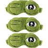 Generico 3D Frog Sleep Mask, Funny Eye Mask with Adjustable Eyelids, 100% Blackout Soft Cotton Eye Cover for Women Kids, Travel & Office Naps