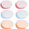 homeshopa.com Homeshopa - Spugna da bagno per adulti, esfoliante per il corpo, per uomini, donne, bambini, bambini, massaggi, 3 colori, accessori per la pulizia esfoliante (confezione da 6)