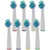 LSQtronics 8 TESTINE DI RICAMBIO PER SPAZZOLINO ELETTRICO PHILIPS Sonicare SENSIFLEX HX2014 RICAMBI COMPATIBILI SENSIFLEX