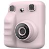 MuchLuckystar Fotocamera digitale istantanea e stampante fotografica, fotocamera portatile 2 in 1 con stampe colorate per catturare ricordi per feste e viaggi (rosa)
