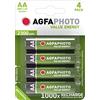 AgfaPhoto Accu 70109 - Batterie AA NiMh Mignon 2300 mAh, confezione da 4