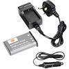 DSTE NP-90 batteria ricaricabile Li-ion + DC94U Caricabatterie da Viaggio Adattatore per Casio Exilim EX-H10 EX-H15 EX-H20G EX-FH100 EX-FH100BK Digatal fotocamere