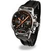 Locman Montecristo / orologio uomo / quadrante nero / cassa acciaio e titanio / cinturino gomma nera