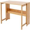 panfudongk Tavolo pieghevole in bambù, tavolo da lavoro, tavolo pieghevole, per ufficio, casa, studio, salvaspazio, con ripiano pieghevole, 83 x 54 x 76 cm (legno)
