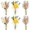 Gulxwis Mazzi di Fiori Secchi Non Ti Scordar di Me, 6 Pezzi Bouquet Fiori Secchi Naturali 8 10 cm, Fiori Secchi Decorativi per Bomboniere, Matrimonio, Casa, Regali e DIY