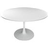 SAMIRA Tavolo rotondo Ø120 cm, tavolo da pranzo tondo bianco mod. Omar (Bianco, Ø120)