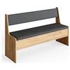 Vicco Gruppo panca ad angolo Roman, Rovere dorato, 136.6 x 41.5 cm