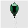 EDG - Enzo De Gasperi Palloncino Natale da Appendere, Decoro Natalizio in Vetro Lucido D15xH24 cm 3 Varianti (1pz) Verde