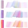 Belvanr Rotolo Glitter Arcobaleno 3 Pezzi Rotolo di Tulle,Rotoli di Tulle Glitter,Arcobaleno Glitter Nastro,Tulle Sfumato Arcobaleno, Rotolo di Nastro Tulle per Decorazione Fai da Te (15CM x 9M)