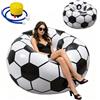 RNPKZ Poltrona gonfiabile a forma di pallone da calcio, 105 x 105 x 70 cm, con pompa ad aria, portatile, superficie floccata, super morbida, per soggiorno, camera da letto, campeggio