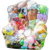 Generico Sedia Trasparente per Peluche - Contenitore Trasparente per Pupazzi - Pouf Organizer Giocattoli Morbidi - per Bambini Adolescenti Adulti Collezionisti Affittuari Casa Appartamento