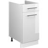Vicco Mobile base Fame-Line, Bianco lucido/Bianco, 40 cm