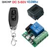 QIACHIP 433Mhz DC 12V 5V-60V 1CH interruttore di controllo remoto Wireless universale modulo ricevitore relè trasmettitore RF telecomando 433Mhz