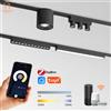 LINBIRD Serie ST1 Smart TUYA ZIGBEE Lampada da binario magnetica in alluminio ultra sottile da 6 mm Nessuna cella richiesta Apparecchio flessibile moderno ad alta durezza