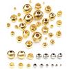 Wadsfred 30-100 pezzi 2-8mm in acciaio inossidabile color oro perline distanziate con ciondoli con perline e braccialetti fai da te per creare gioielli ciondoli
