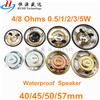 NONE 2 pezzi altoparlante ultrasottile impermeabile 4/8 Ohm 0,5/1/2/3/5 Watt 1W 2W 3W 5W 4R 8R altoparlante diametro 40mm 45mm 50mm 57mm 4cm 5cm