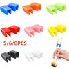 NONE 5/6/8PCS Riutilizzabili Bacchette Aiutanti Formazione Cinese Porta Bacchette Per I Bambini Principianti Formatori Studente Stoviglie Da Cucina