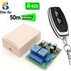 Diese Modulo porta cancello telecomando universale RF 433 MHz AC 220 V 2CH ricevitore relè e trasmettitore a 2 pulsanti per controllo garage lampada