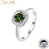 JOYCE JELLY JoyceJelly Anelli di diamanti Moissanite colorati da 1 carato per le donne Anello classico femminile in argento sterling 925 Gioielli di fidanzamento per matrimoni