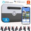 LEICTORY Controller per irrigazione intelligente per interni WiFi a 8 stazioni e sistema di irrigazione con elettrovalvola Il telecomando tramite telefono funziona con Alexa