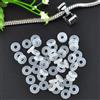 LENNIK 20 pz/lotto Bianco Rosa Nero Clip di Gomma Pendenti e Ciondoli Tappo di Sicurezza Perlina Adatto Europeo Serpente Catena di Fascino Bracciali e Collane