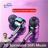 BLUEKAKA Cuffie auricolari cablate da 3,5 mm, auricolari in-ear, auricolari stereo Hi-Fi, bassi potenti, cuffie sportive, cuffie stereo per giochi musicali con microfono