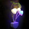 NONE Novità Fungo Fungo Luce notturna Spina UE e USA Sensore di luce 220V 3 LED Lampada a fungo colorato Luci notturne a LED