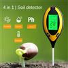 NONE Tester di pH e Umidità del Suolo, Misuratore di Nutrienti dell'Acqua ad Alta Precisione per Giardinaggio Domestico, Misuratore di Fertilità per Fiori ed Erba, 1 Pezzo