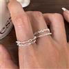 VENTFILLE 925 Sterling Silver Love Heart Scavato Anello Per Le Donne Ragazza Estremamente Fine Corea Ins Regalo Dei Monili Dropshipping