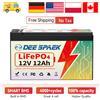 Despagnolo Batteria 12V 12Ah LiFePO4 con batteria al litio ferro fosfato BMS per camper camper bambini auto 12V ricaricabile ciclo profondo Bateria