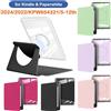 Hunnesor Custodia con staffa magnetica in acrilico per Kindle Paperwhite Colorsoft 2024 2022 2021 10th 11th 12th Generation 6 6.8 7 pollici Custodia protettiva