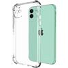 BOMNRU Custodia per telefono trasparente per iPhone 11 12 13 14 15 16 Pro Max Mini 16E 7 8 Plus Xr Xs SE 2020 2022 Custodia morbida in silicone trasparente