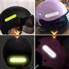 NONE 10 Pezzi Adesivi Riflettenti di Avvertimento per Casco Moto, Strisce Decorative per Guida Notturna, Adesivi per Bicicletta, Moto e Auto