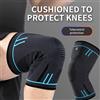 NONE Manicotto di supporto per ginocchio a compressione elastica e traspirante da 1 pezzo per basket, corsa, ciclismo
