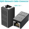 Connettore RJ45 da 1 a 1 adattatore Ethernet Cat7/6 interfaccia Gigabit accoppiatore Extender RJ45 convertitore di prolunga per cavo Ethernet