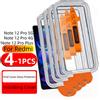 Wolfrule 4/3/2/1 pezzi per Redmi Note 12 Pro Plus vetro Xiaomi Redmi Note 12 Pro 4G protezione schermo senza polvere in vetro Redmi Note 12 Pro 5G