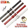 HQstrap Nuovo cinturino in morbida pelle di vacchetta oro cinturino moda donna orologi da polso cinturino 8mm 10mm 12mm 13mm 14mm 15mm 16mm 17mm