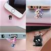 KOQZM Nuova vendita calda del telefono cellulare Spina antipolvere Pendan Cute Cat Dog Shamrock Decor Ciondolo appeso per porta di ricarica di tipo C Spina antipolvere