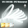 HEGEHE Striscia COB DC12V 24V con cavo 2PIN /DC IP67 Impermeabile Decorazioni per la casa per esterni Corda flessibile a nastro LED Luce al neon 3000K 4000K 6000K
